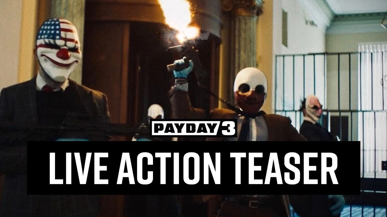 Авторы Payday 3 опубликовали тизер ограбления с живыми актёрами