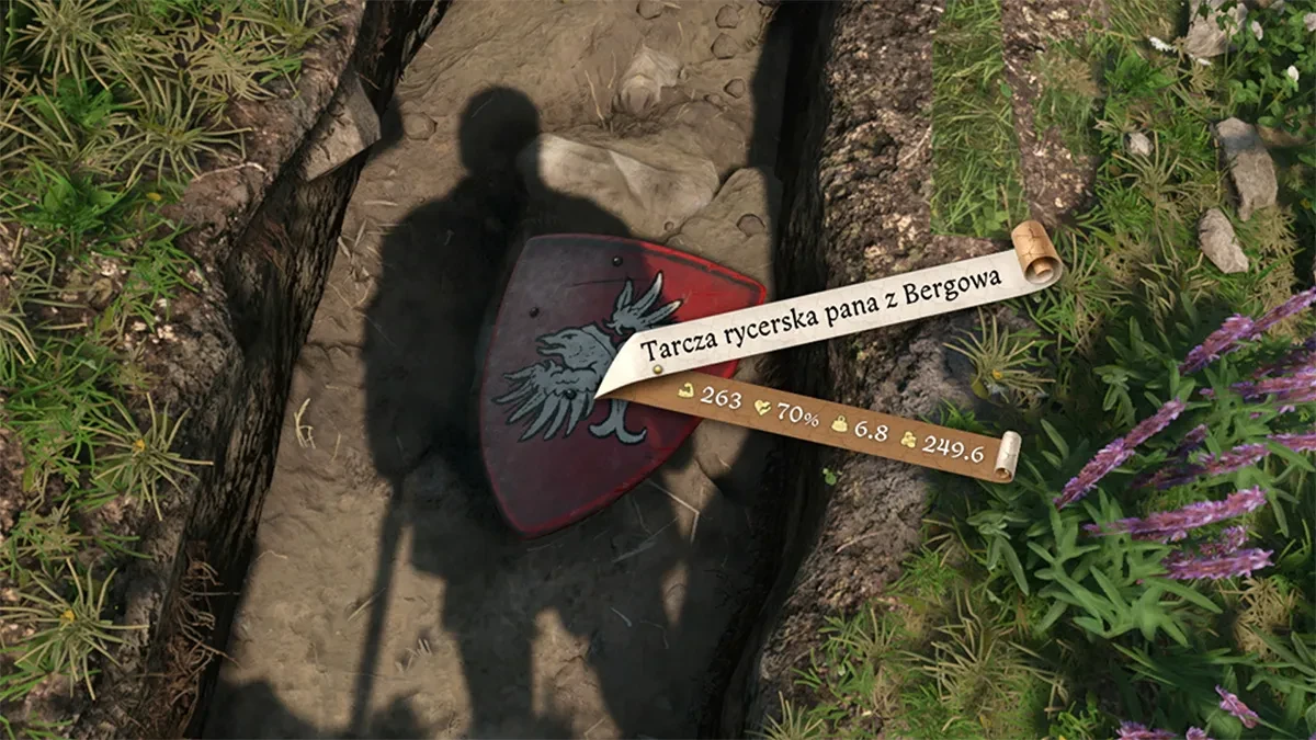 Где найти хороший и бесплатный щит в начале Kingdom Come: Deliverance 2