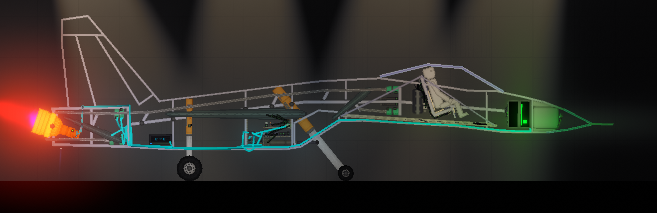 People Playground "сверхманевренный самолет с УВТ "