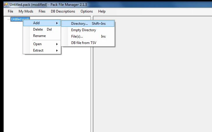 Total War: Shogun 2 "Пак менеджер для создания модов"