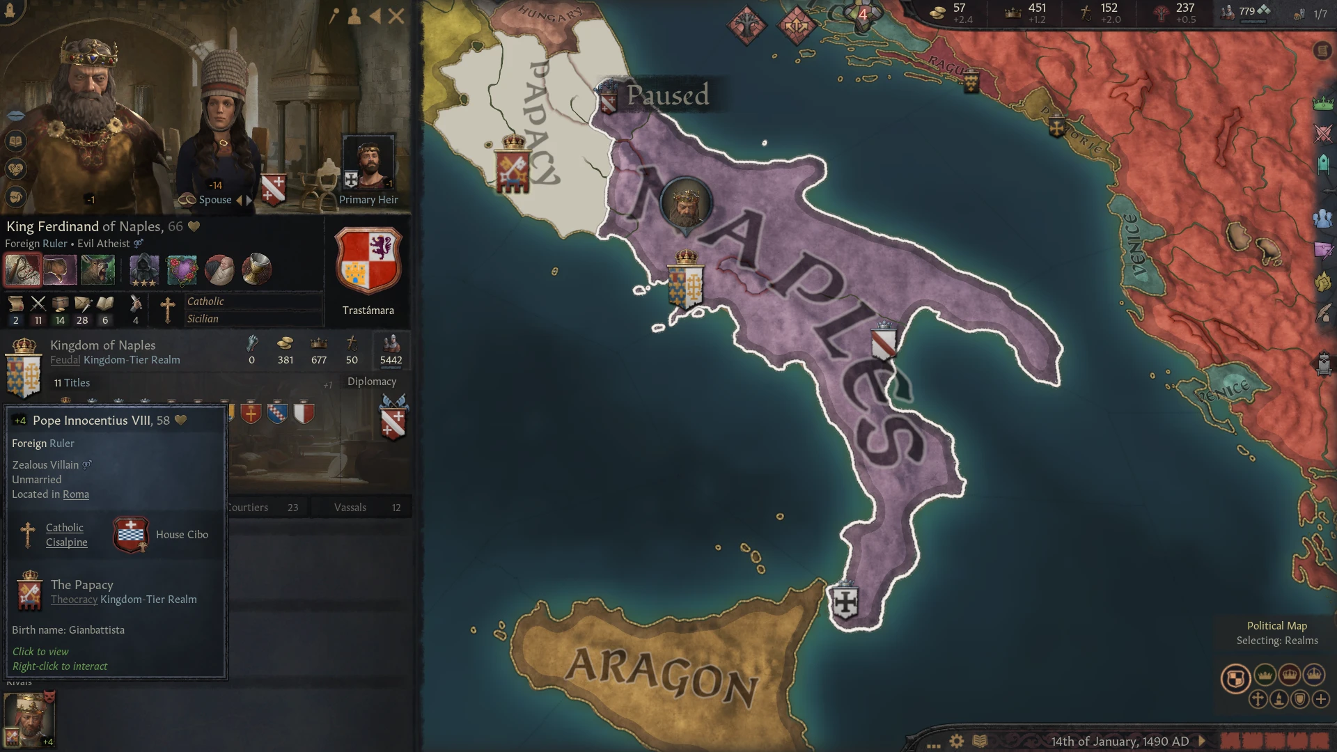 Crusader Kings 3 "Мод 1490 год новая стартовая дата"