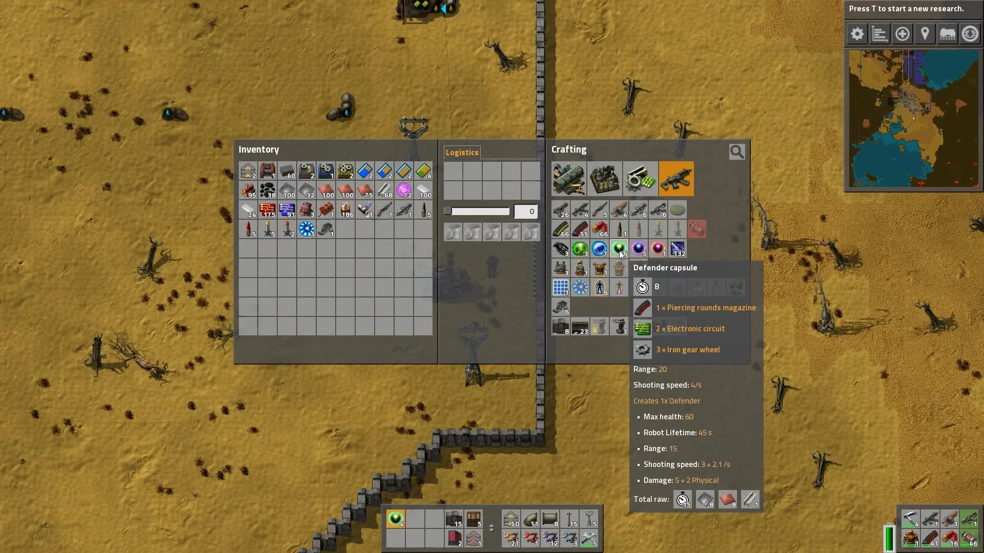 Обзор оружия в игре Factorio