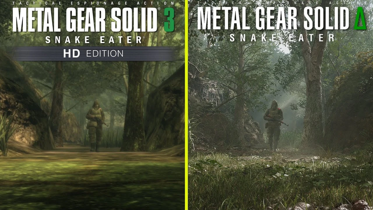 Первые изображения Metal Gear Solid Delta: Snake Eater сравнили с оригинальной игрой