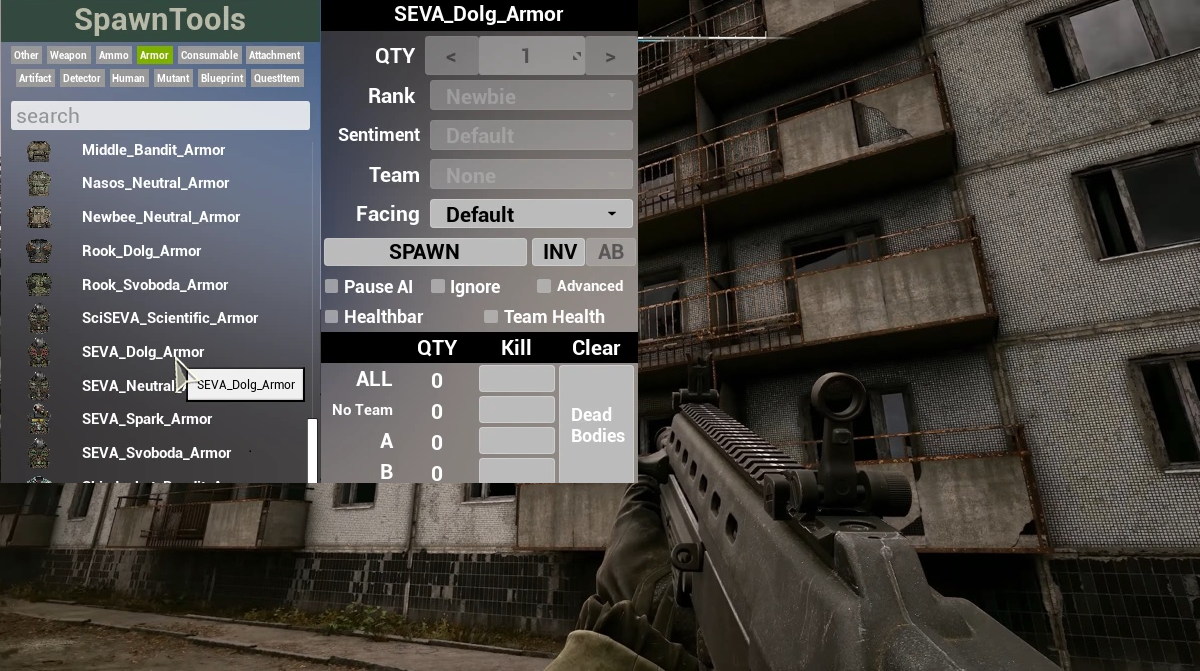 S.T.A.L.K.E.R. 2: Heart of Chornobyl "Чит-Мод - Спавнер предметов, оружия, брони, артефактов" [1.6]