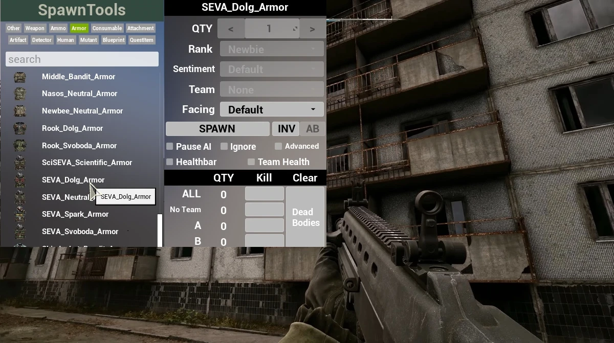 S.T.A.L.K.E.R. 2: Heart of Chornobyl "Чит-Мод - Спавнер предметов, оружия, брони, артефактов" [1.6]