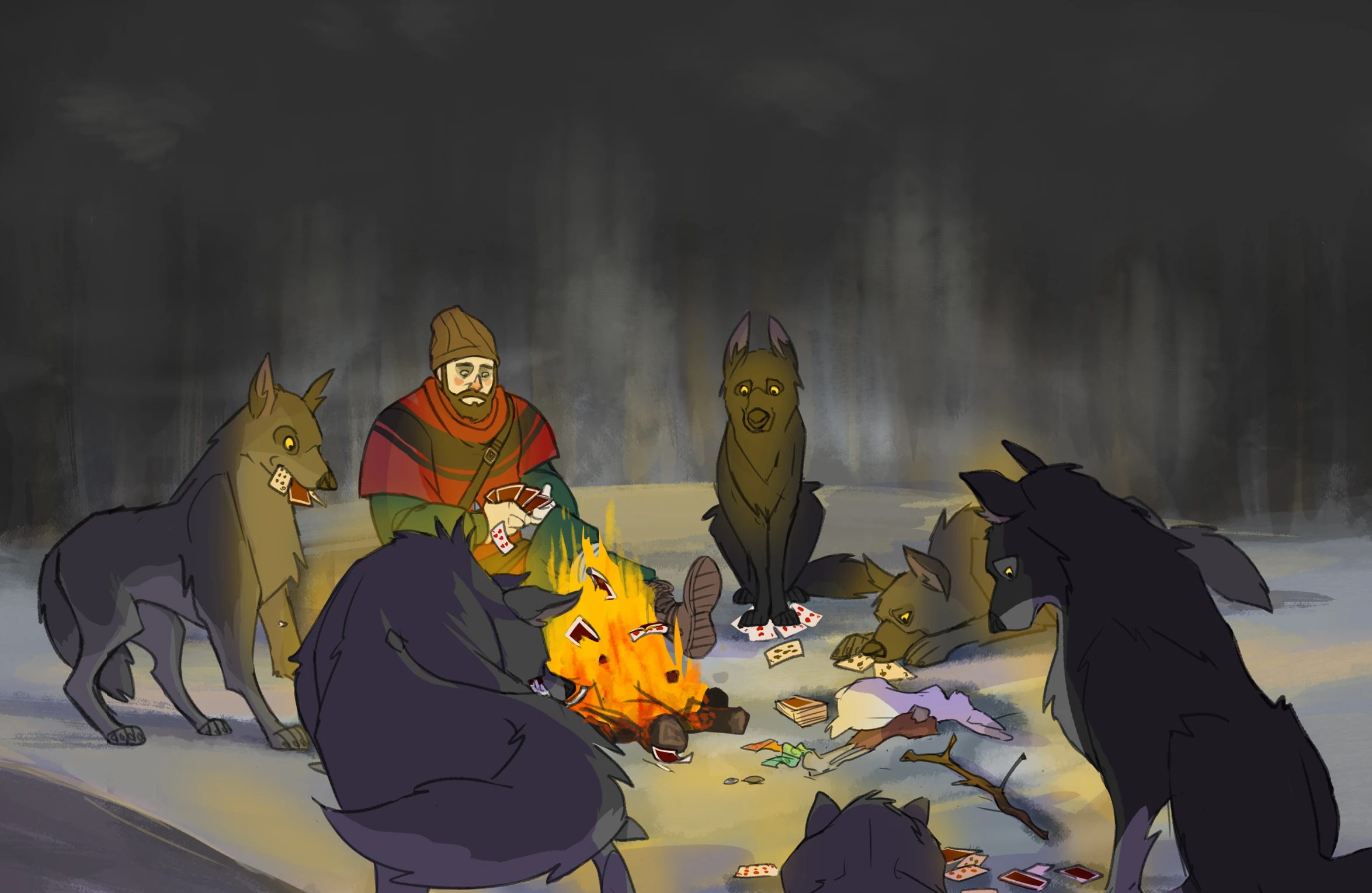 Посиделки у костра