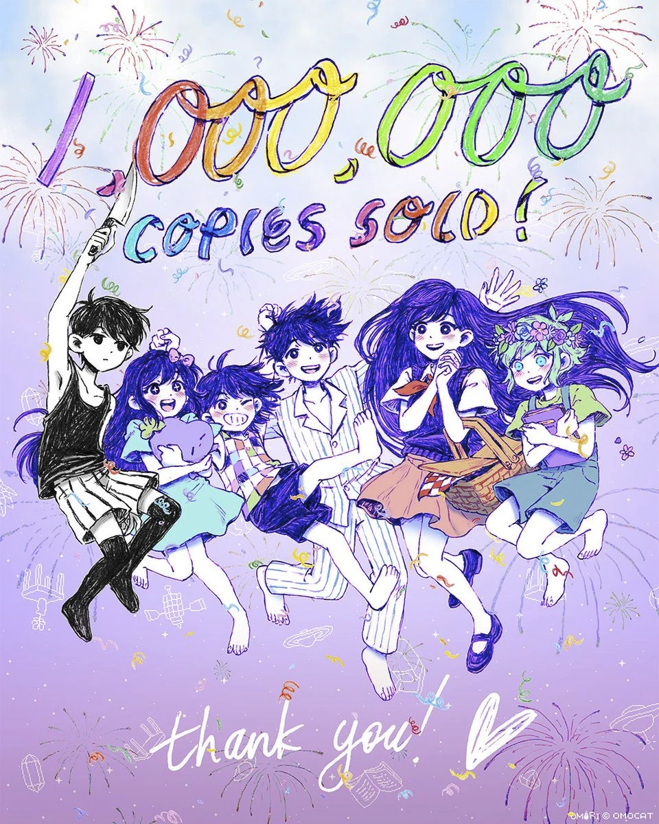 Продажи красочной ролевой игры OMORI превысили отметку в 1 миллион копий по всему миру