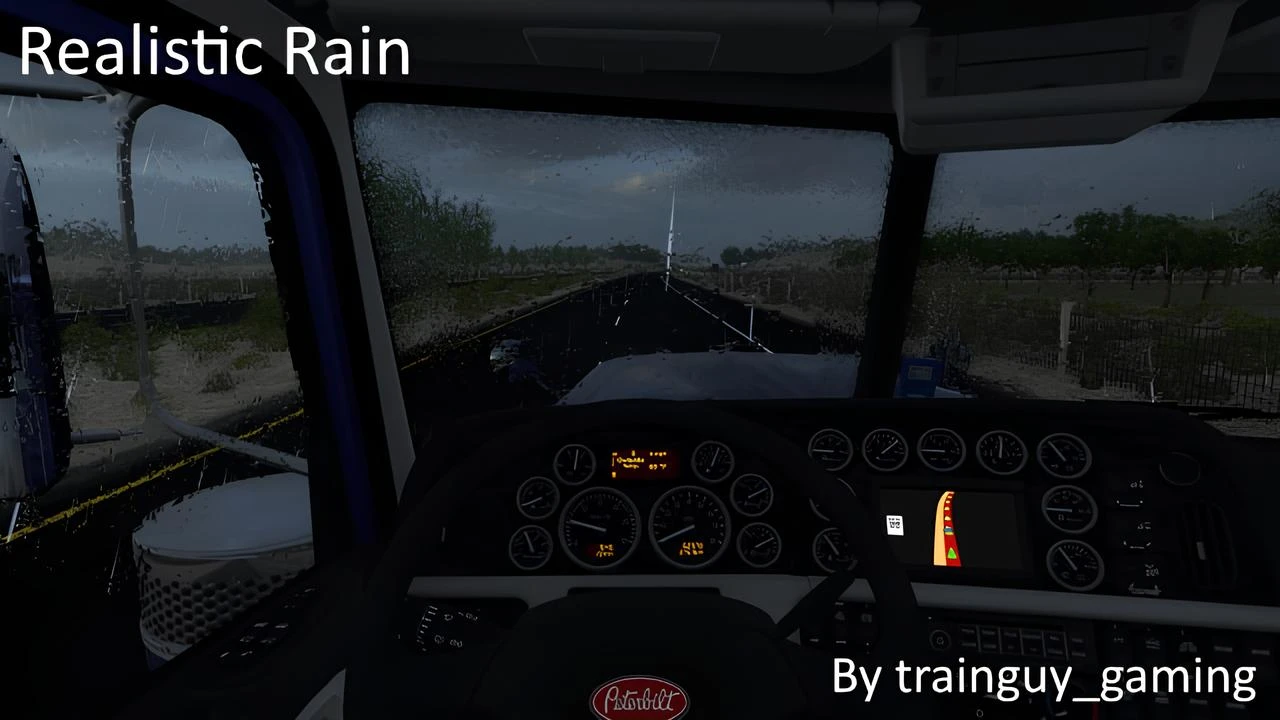 American Truck Simulator "Реалистичные текстуры дождя" [v1.0]