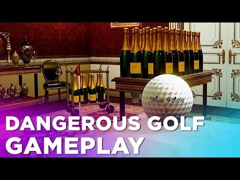 Dangerous Golf - геймплей на кухне