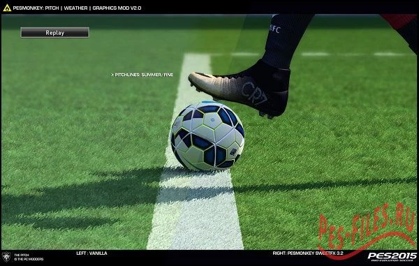 PES 2015 "Pesmonkey Pitch, Weather & Graphics Mod V2.0 (15/04/15)"