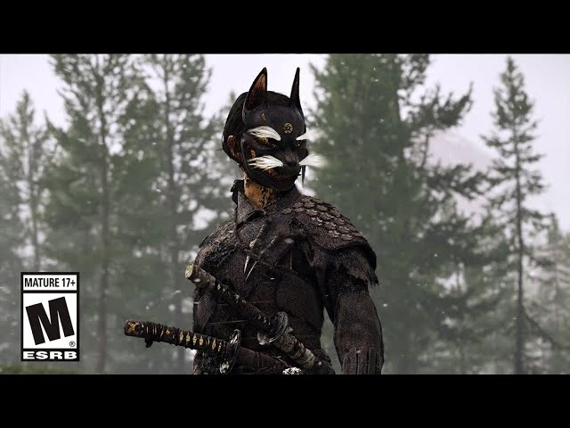 Стильный геймплей Ghost of Yotei - тёмный синоби и убийства с Кусаригамой