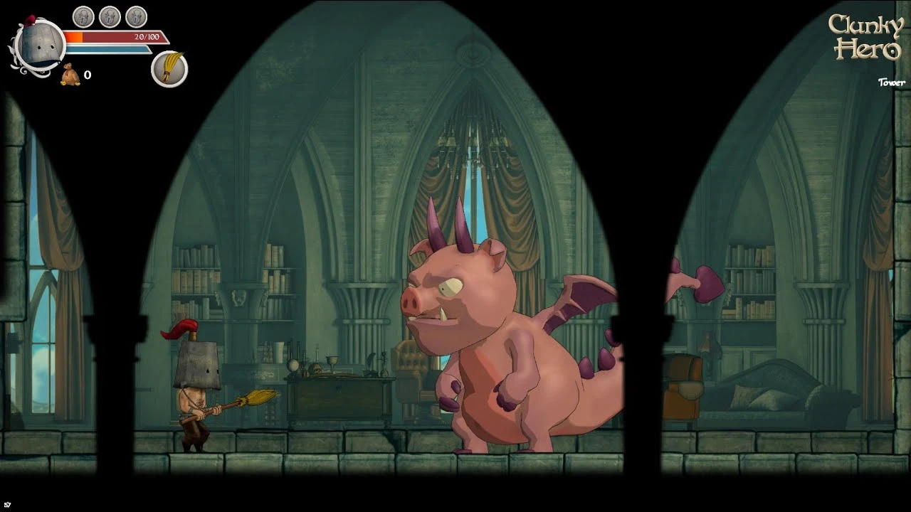 Платформер в жанре метроидвании "Clunky Hero" анонсирован для РС и Switch