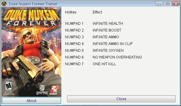 Duke Nukem Forever: Трейнер/Trainer (+7) [Update 1] {GRIZZLY/PlayGround.ru}