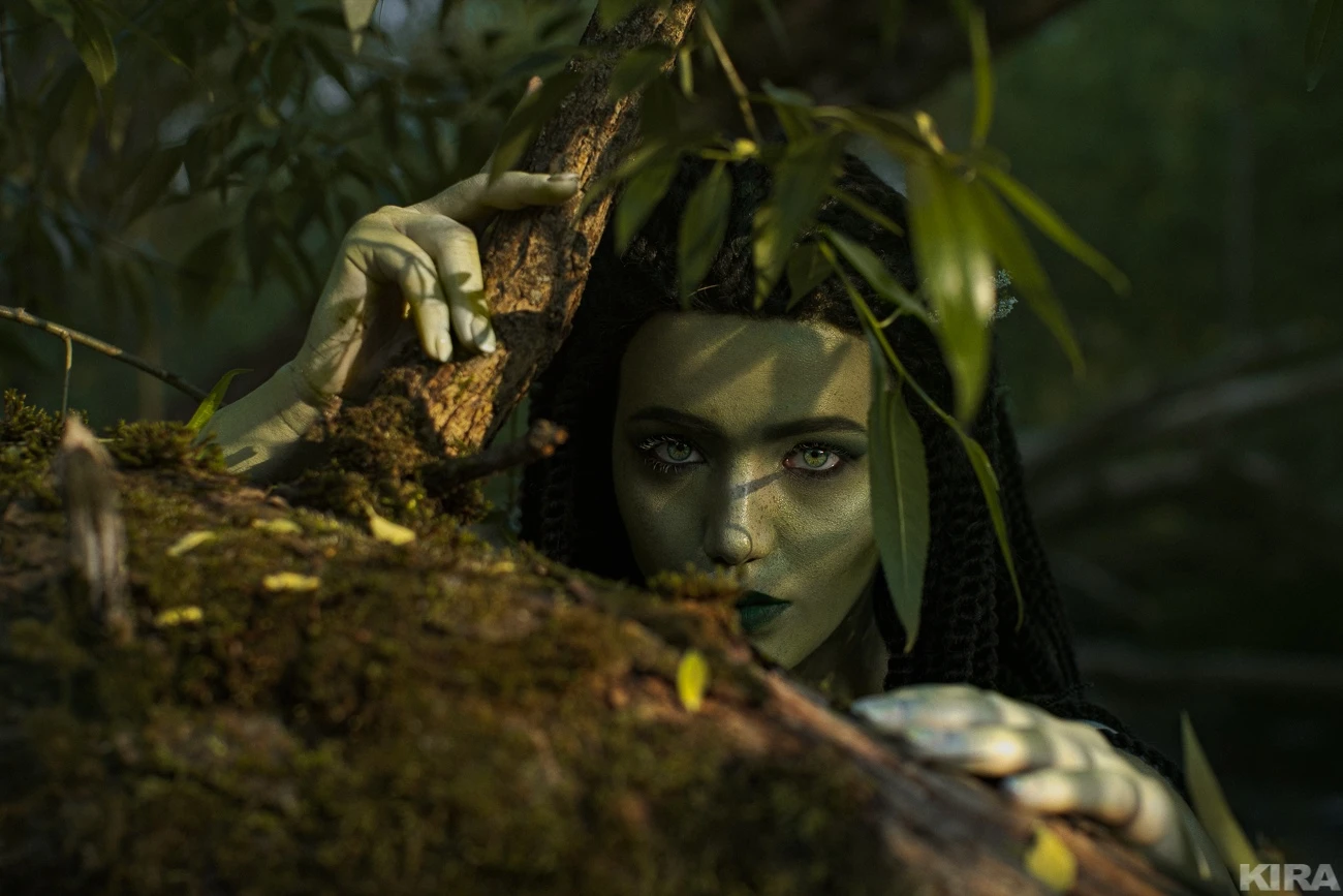 Косплей дриады Моренн из The Witcher