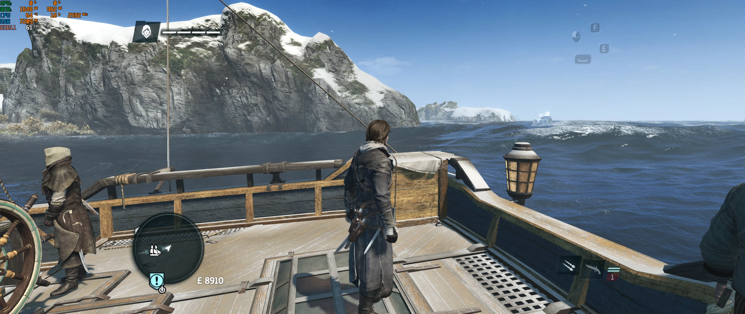 Assassin's Creed: Rogue "2560х1080 Widescreen Fix"
