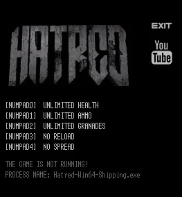 Hatred: Трейнер/Trainer (+5) [Update 15] {LIRW / GHL}