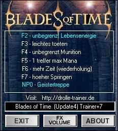 Blades Of Time: Трейнер/Trainer (+7) [1.4: Update 4] {dr.olle}