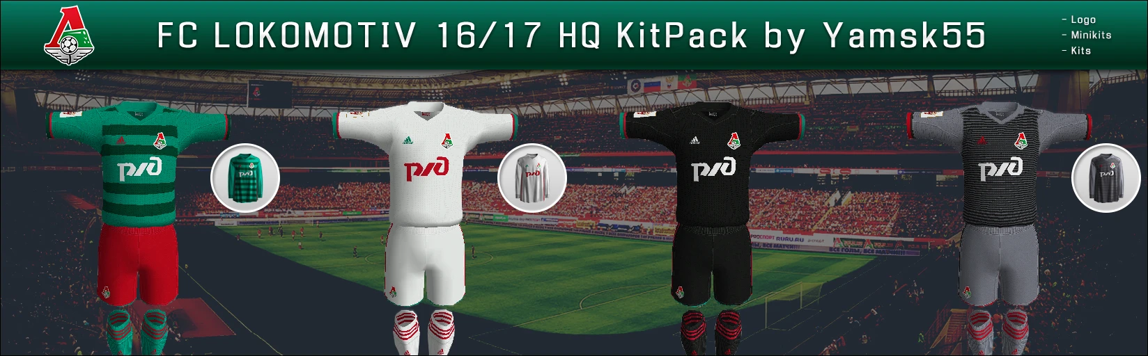 FIFA 10 "FC LOKOMOTIV 16/17 HQ KitPack by Yamsk55"