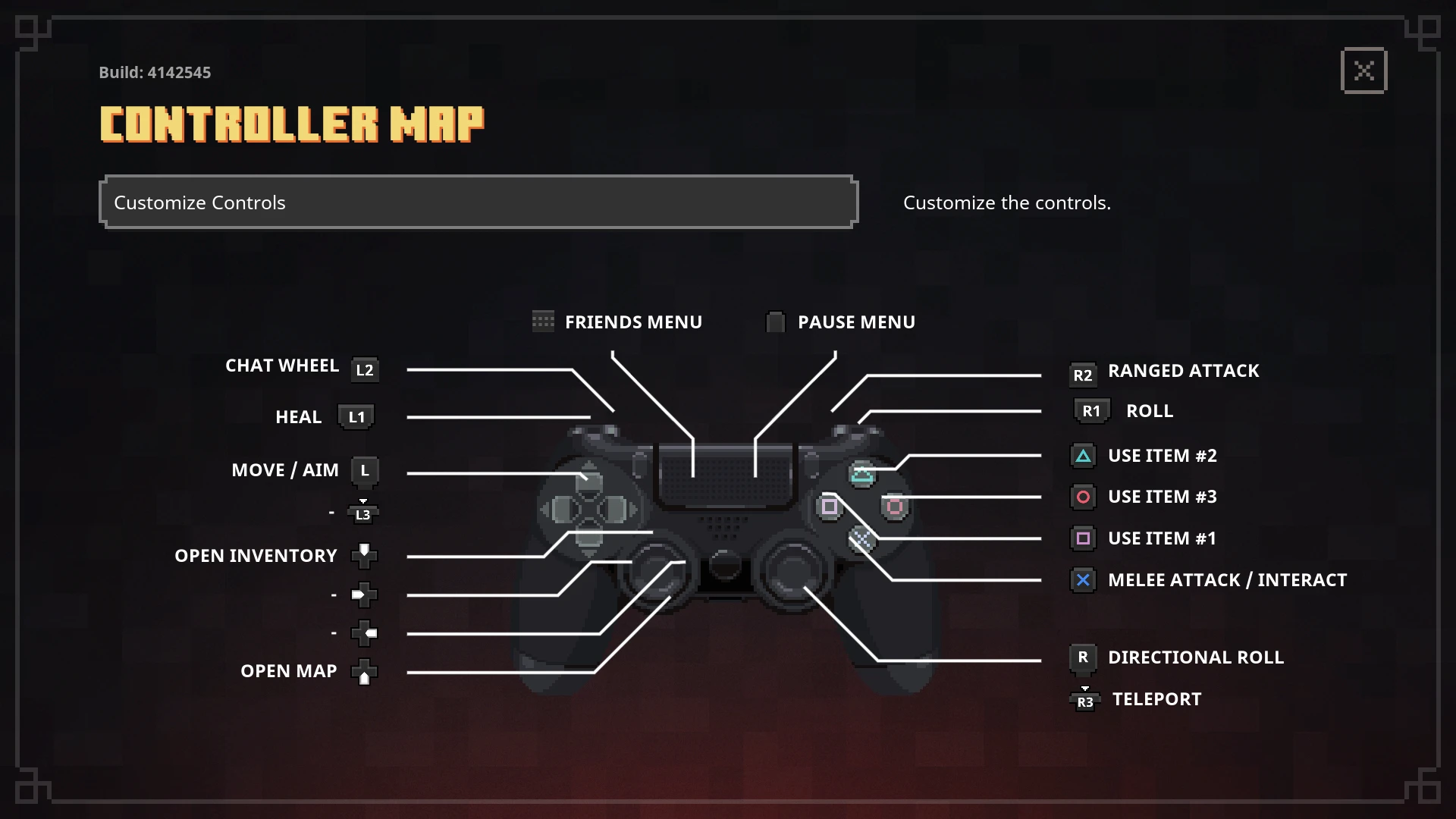 Minecraft Dungeons "Иконки DualShock 4"