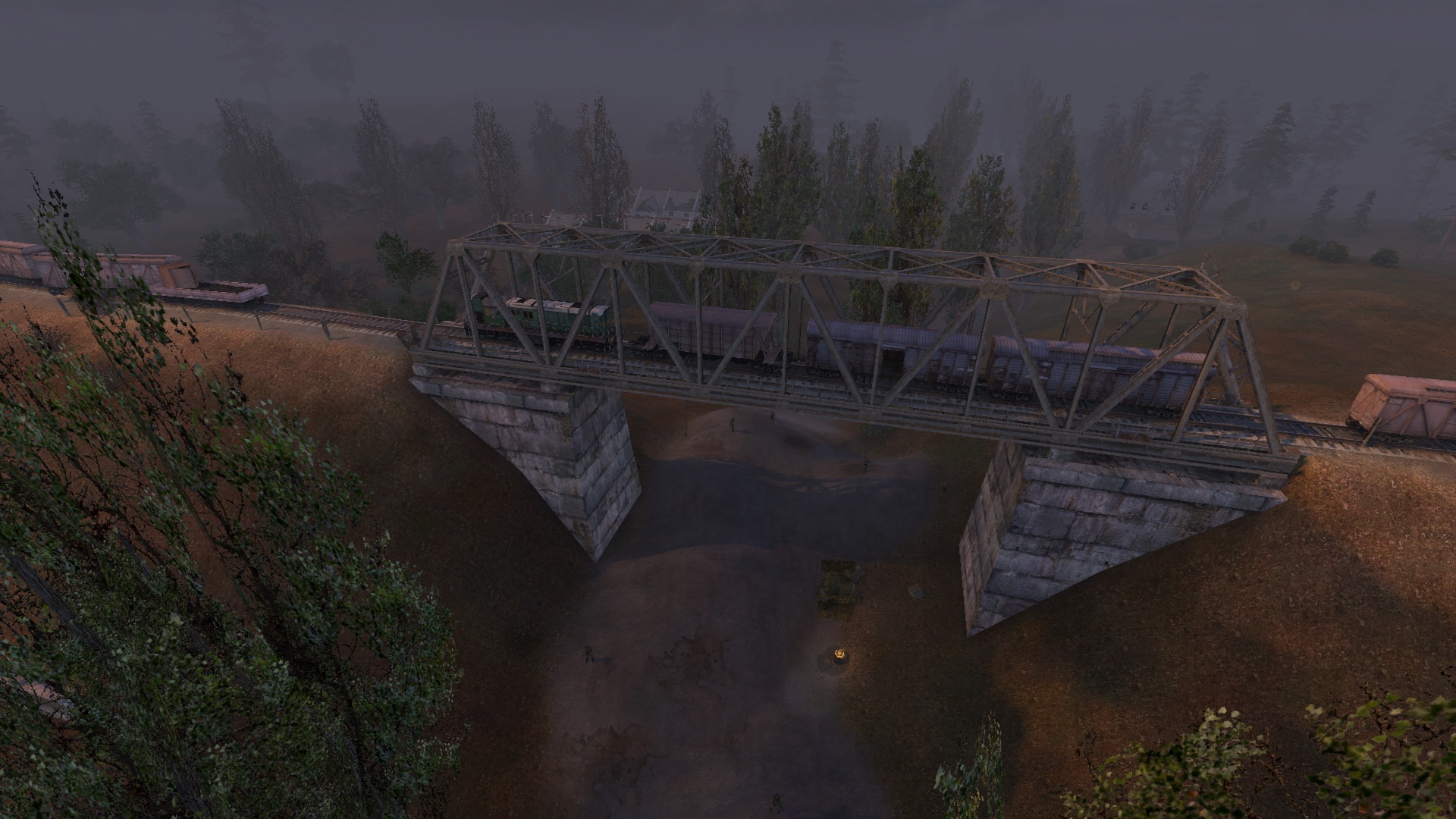 S.T.A.L.K.E.R.: Shadow of Chernobyl "Модель целого моста для локации кордон"