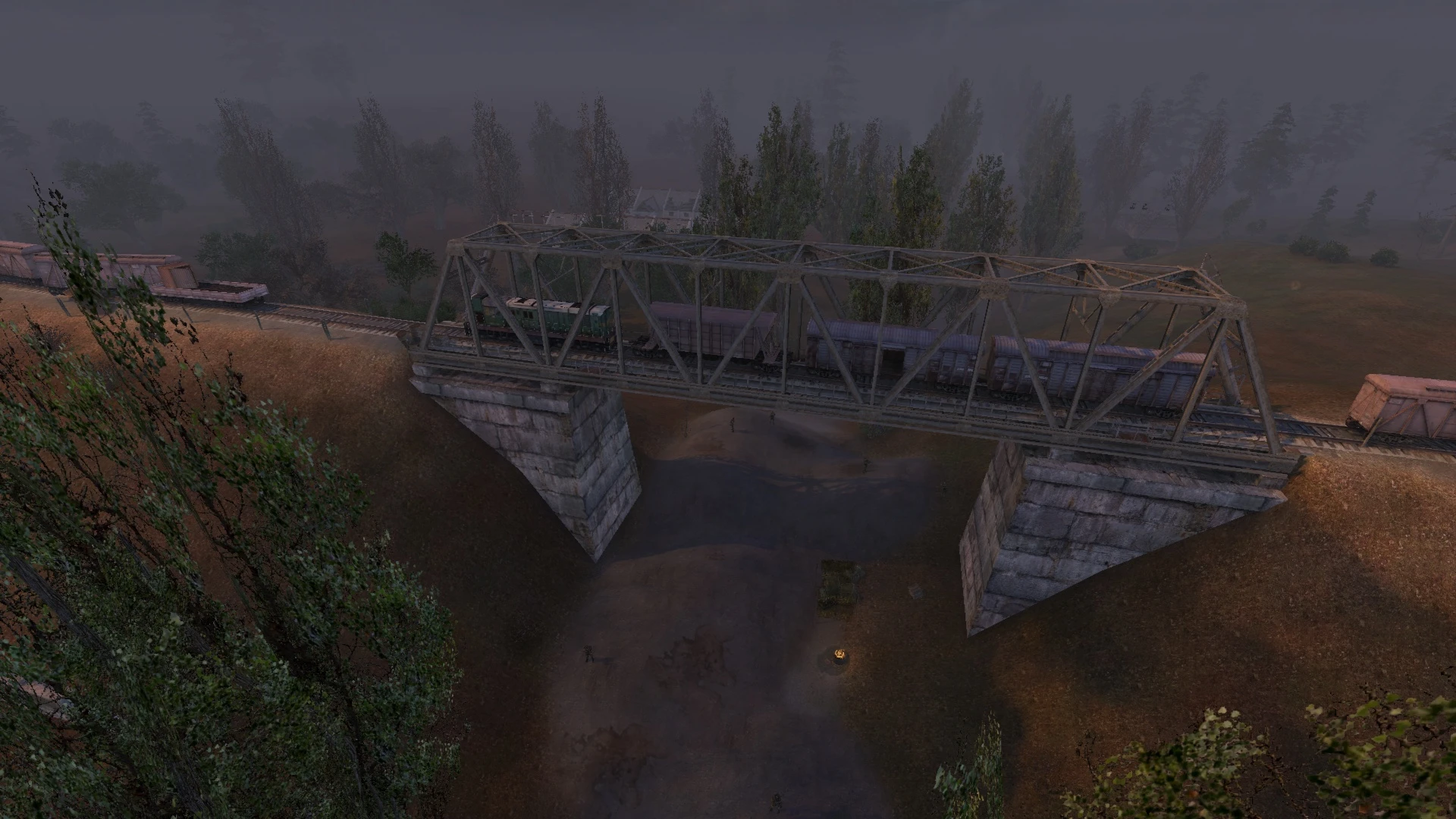 S.T.A.L.K.E.R.: Shadow of Chernobyl "Модель целого моста для локации кордон"