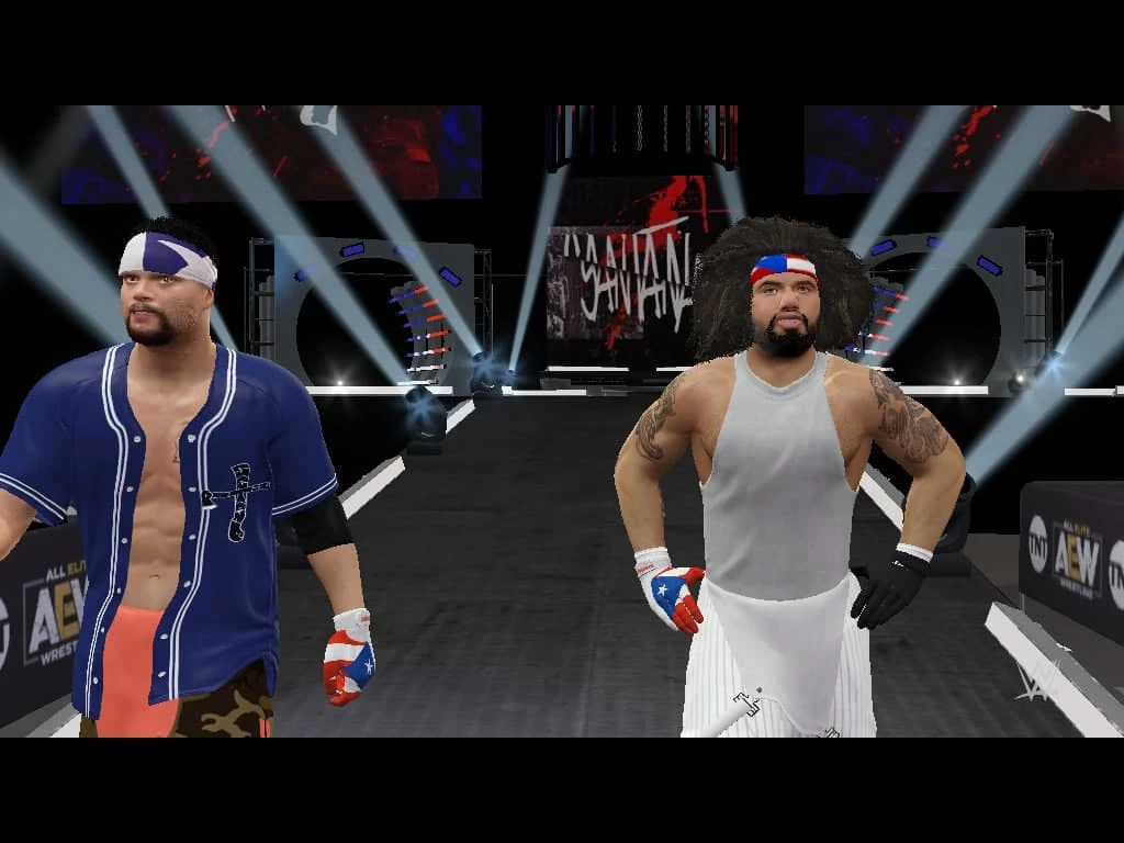 WWE 2K16 " AEW Santana & Ortiz (Лицевая анимация) порт мода для 2k19"