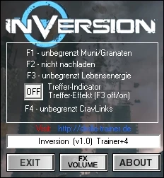 Inversion: Трейнер/Trainer (+4) [1.0] {dr.olle}