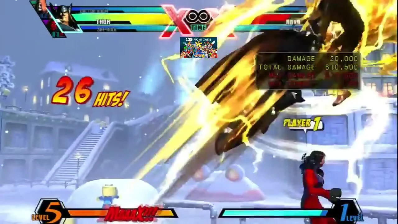 Все комбо Тора в Ultimate Marvel vs Capcom 3