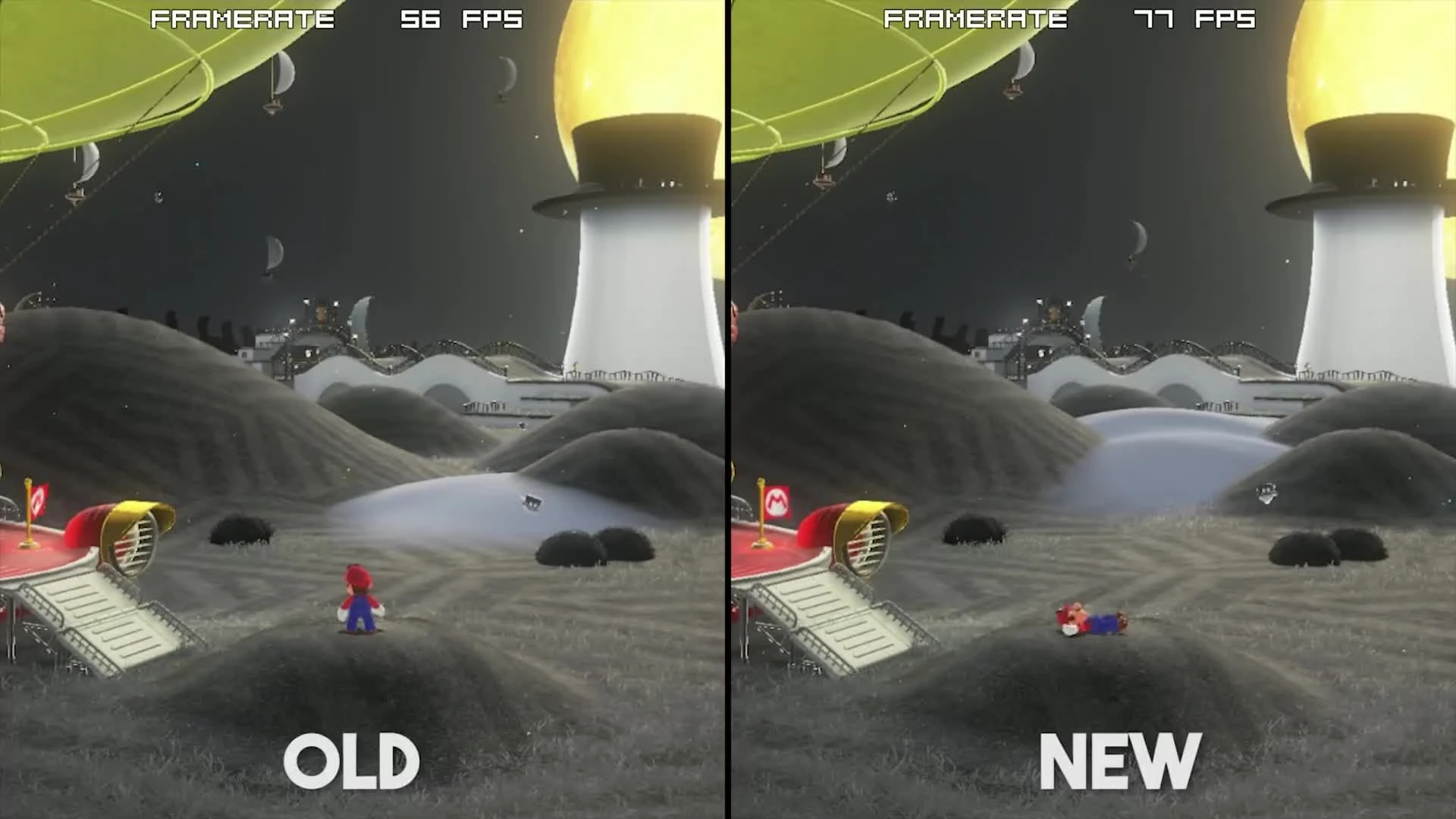 Обновление производительности для эмуляций Super Mario Odyssey