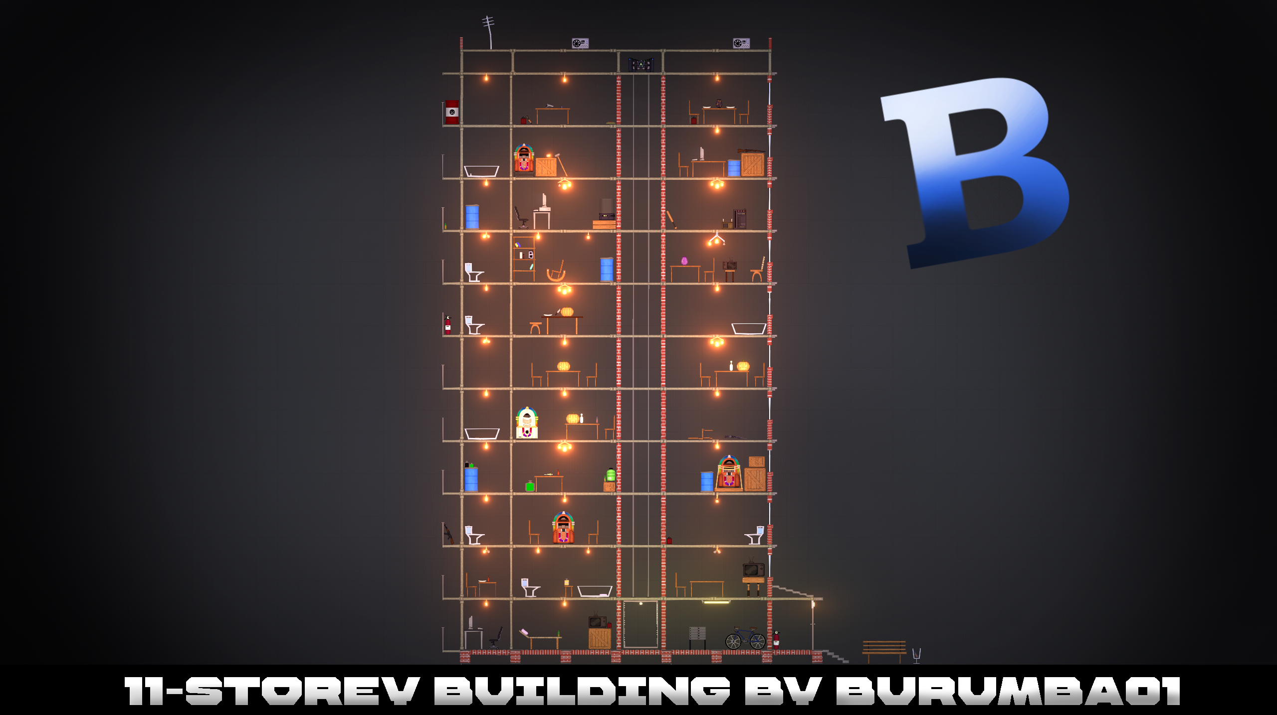 People Playground "11-ти этажная Высотка" [1.27+]