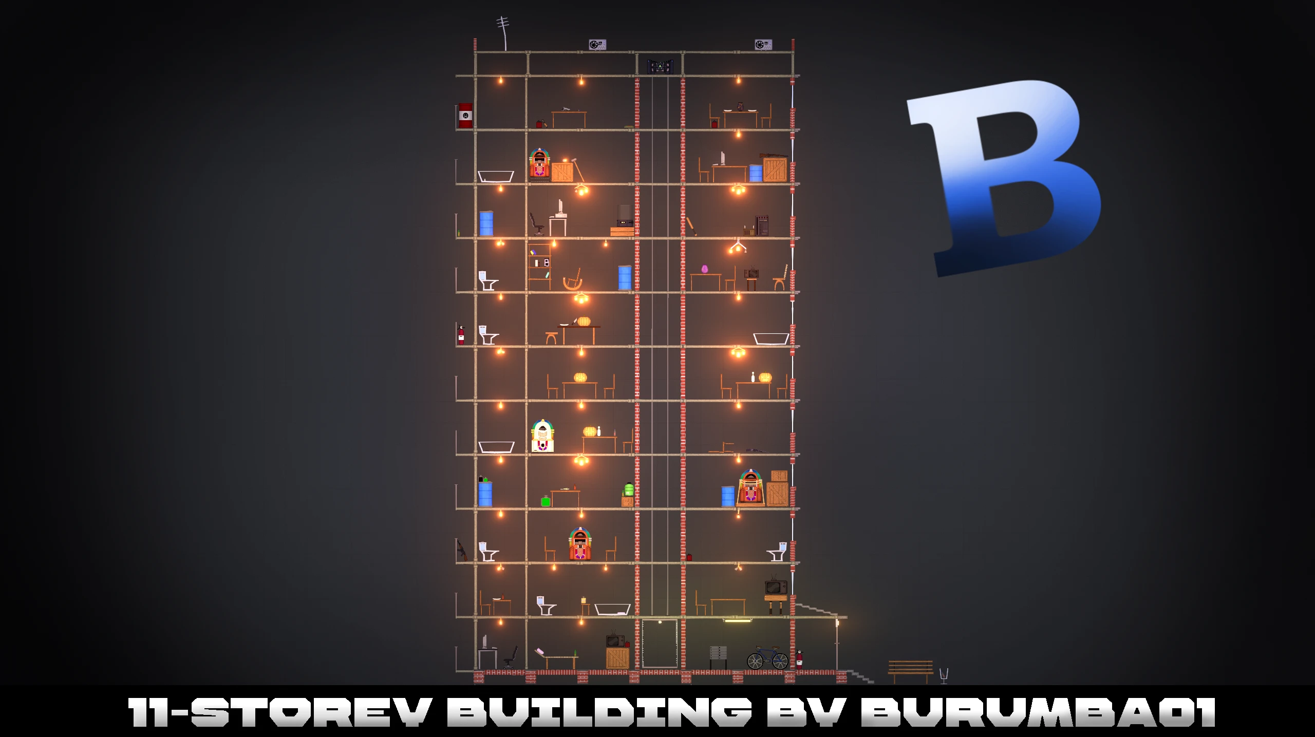 People Playground "11-ти этажная Высотка" [1.27+]