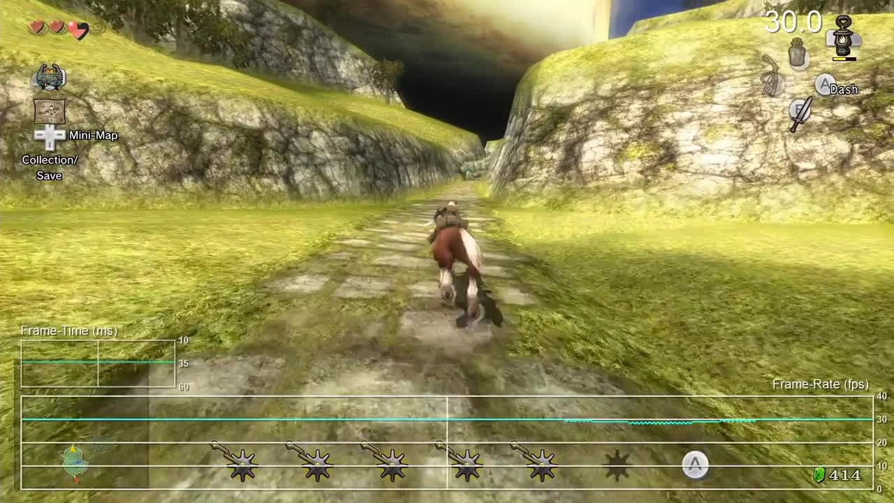 Legend of Zelda Twilight Princess HD "Тест частоты кадров"