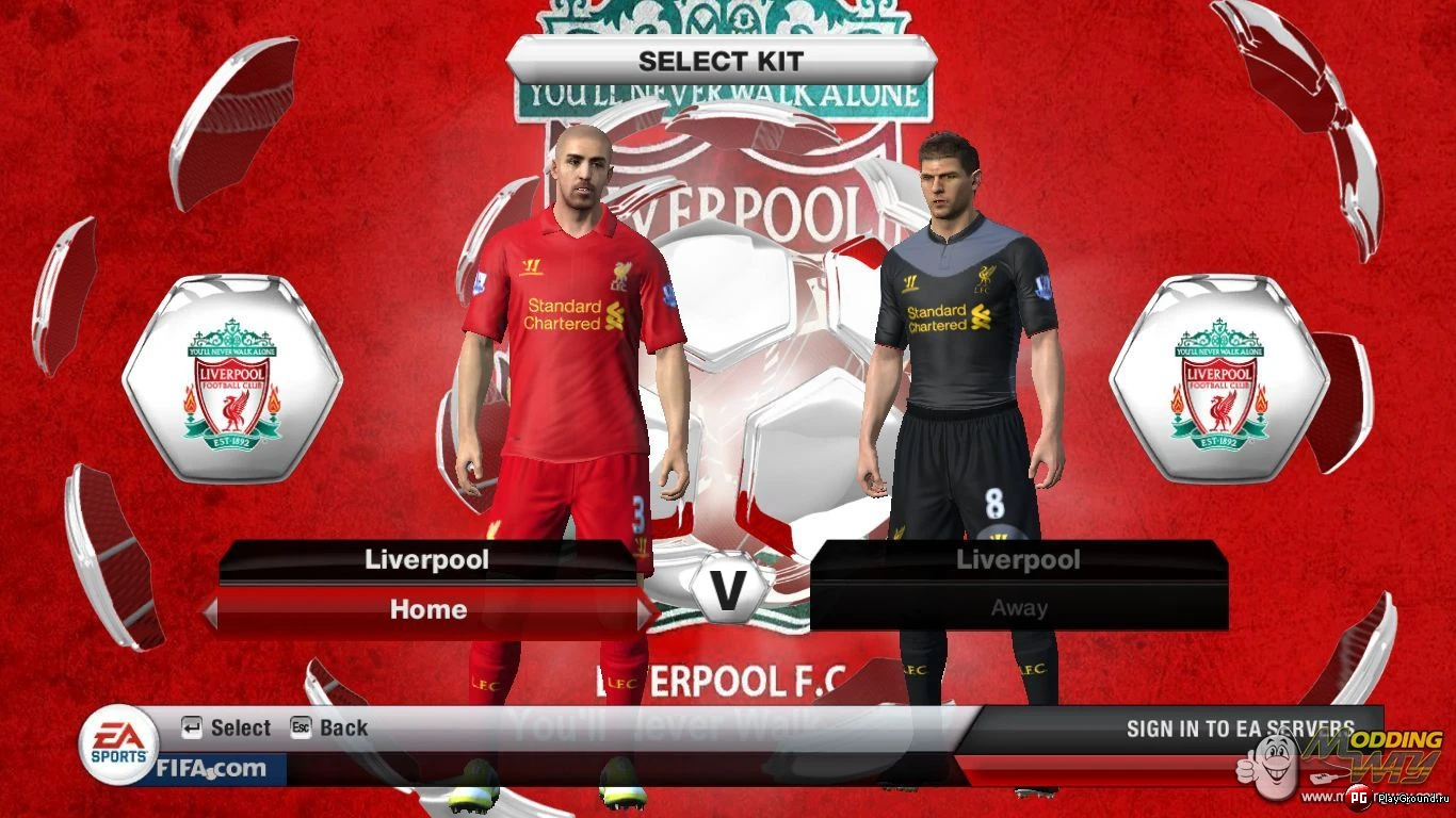 FIFA 13 "Интро и фон в стиле Ливерпуля"
