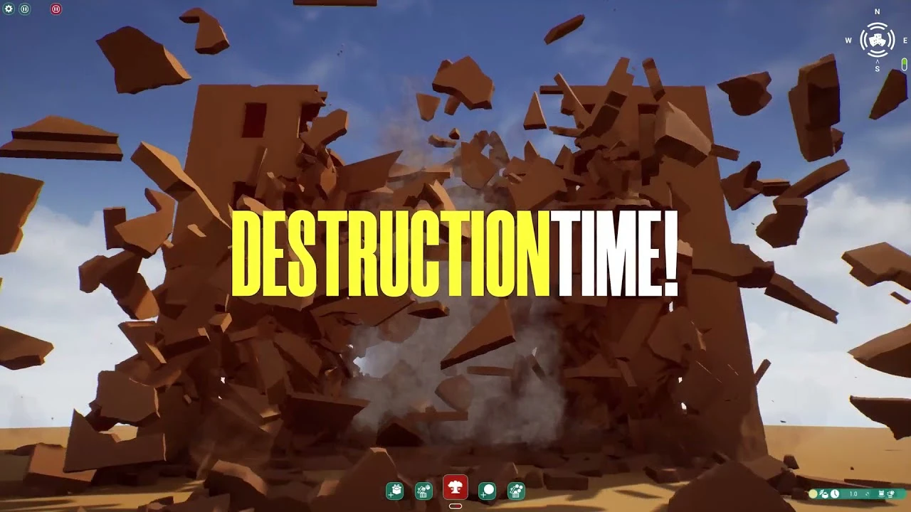 Симулятор разрушений Destruction Time! вышел в раннем доступе Steam