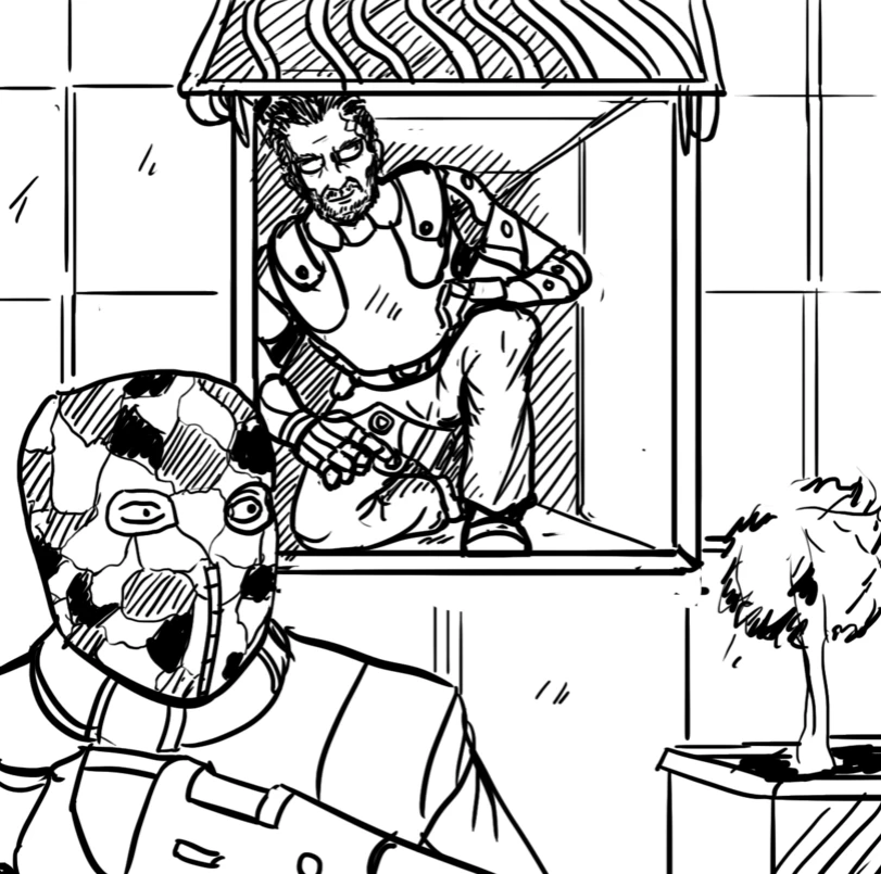 Спрятался в вентиляции