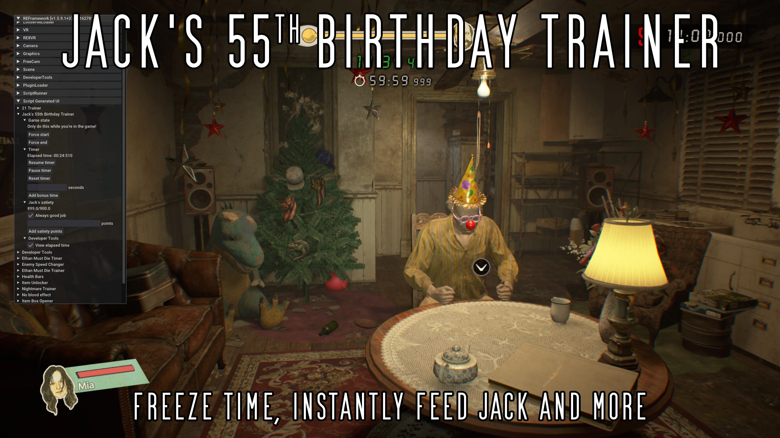 Resident Evil 7 "Jack's 55th Birthday Trainer - Время, кормление и пр" [1.0] {d3sc0le}