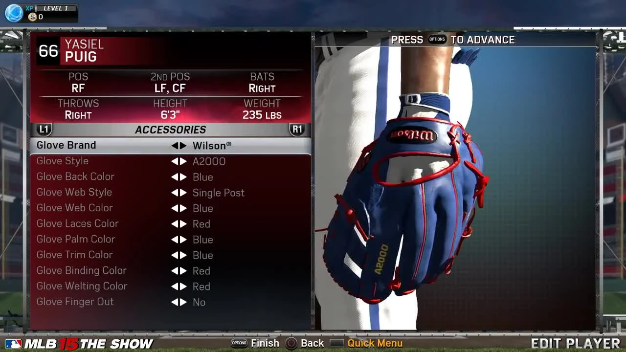 MLB 15 The Show "Универсальные Награды и лицензированное оборудование"