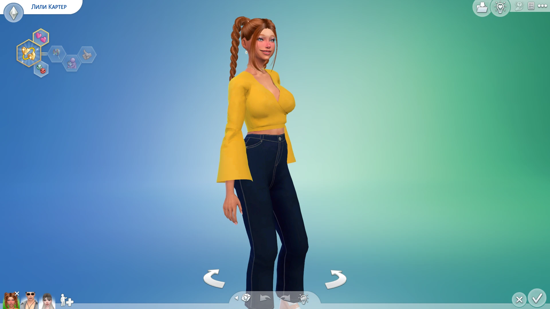 The Sims 4 "Девушка - Лили Картер"