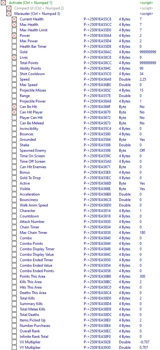 Battle Axe: Таблица для Cheat Engine [UPD: 29.04.2021] {ndck76}