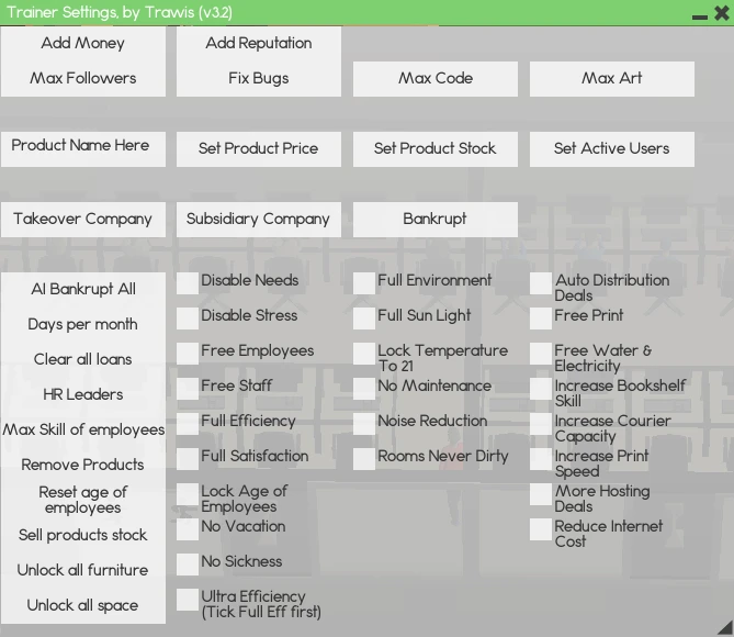 Software Inc.: Трейнер/Trainer [DLL] [3.2] {Trawis}