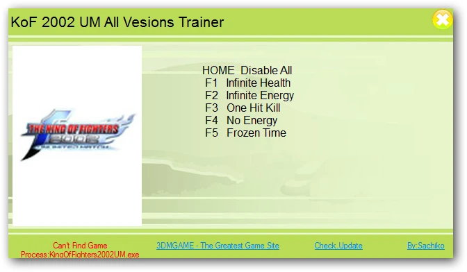 The King of Fighters 2002: Unlomited Match: Трейнер/Trainer (+5) [All Versions] {XiaoXing}