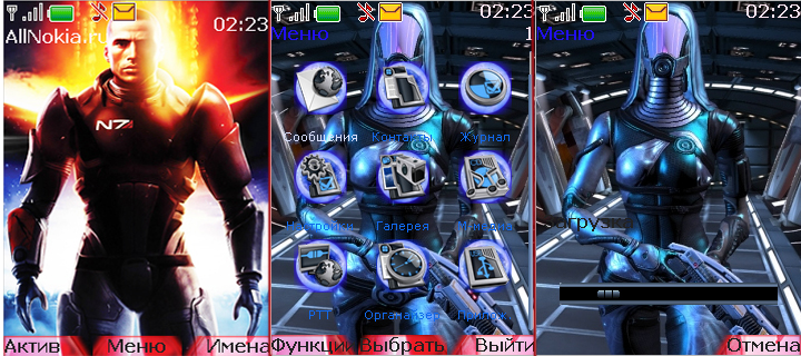 Mass Effect 1|2 "Тема для телефонов Nokia платформы S40"