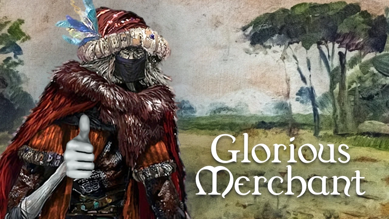 Elden Ring "Славный торговец с поддержкой DLC - доступ ко всем предметам"