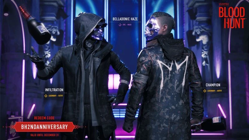 Vampire: The Masquerade - Bloodhunt отмечает свое двухлетие и дарит игрокам эксклюзивные подарки