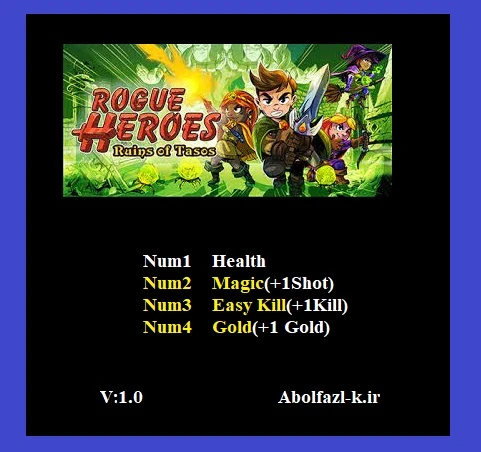 Rogue Heroes: Ruins of Tasos: Трейнер/Trainer (+4) [1.0] {Abolfazl.k}