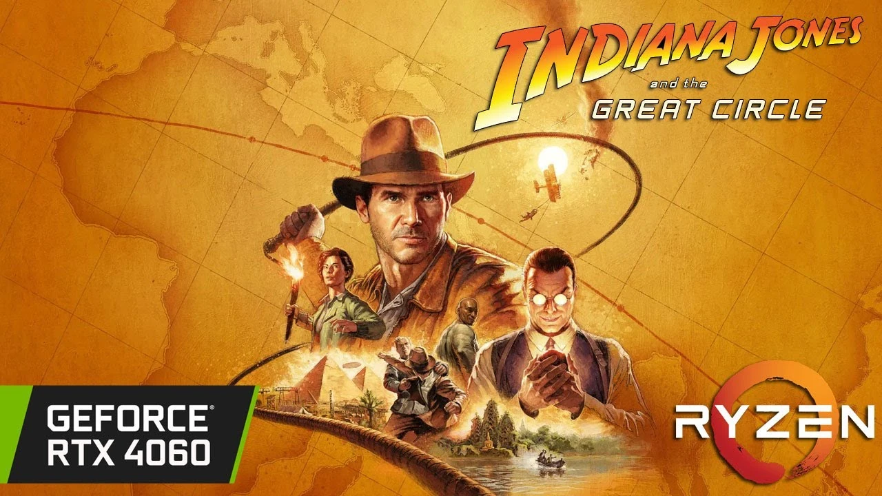 Тест оптимизации RTX 4060 в Indiana Jones and the Great Circle на разных разрешениях