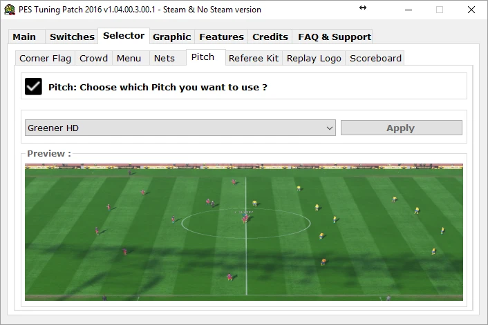 Pro Evolution Soccer 2016 "Tuning Patch 2016 v1.04.00.3.00.1"