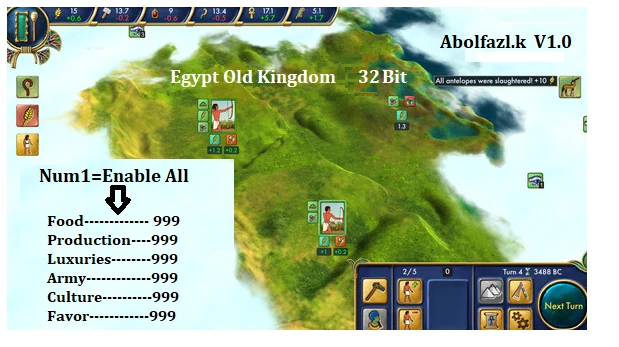 Egypt: Old Kingdom: Трейнер/Trainer (+6) [1.0] {Abolfazl.k}