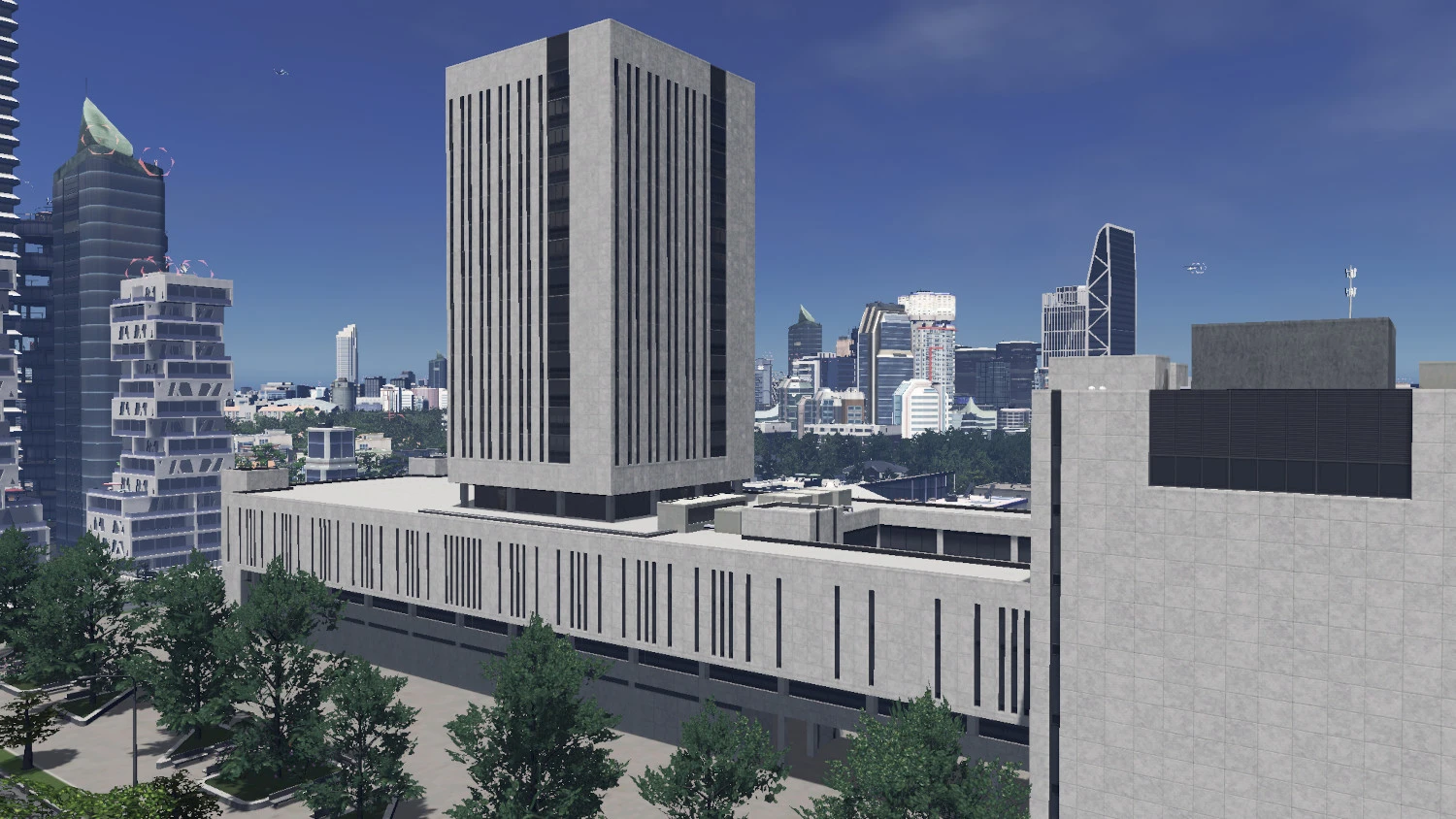 Cities skylines "Университет Нью-Йорка"