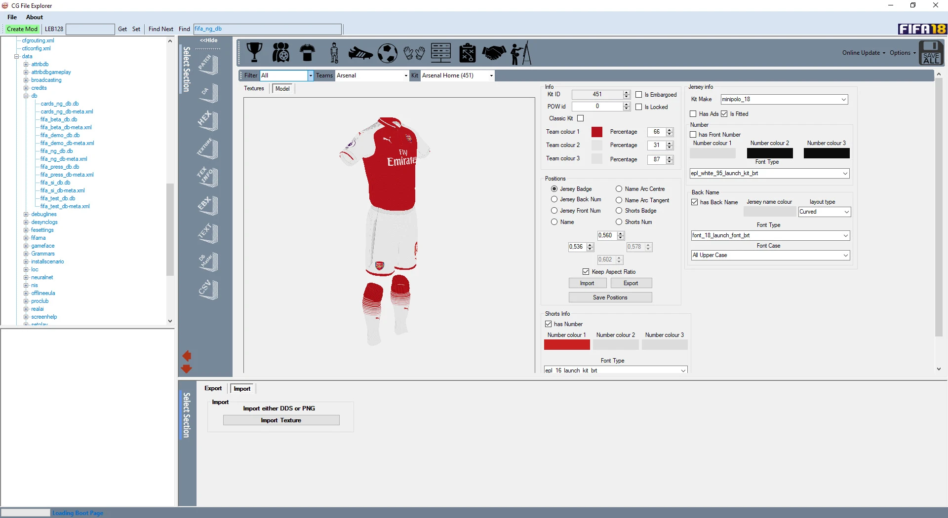 FIFA 18 "CG File Explorer"
